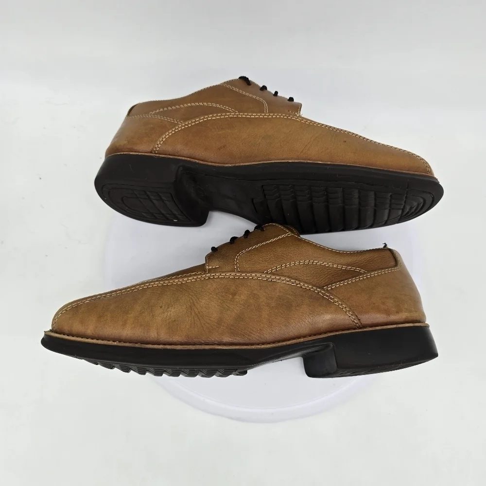 Stephan Bossi Dress Shoe Men's 9 M Brown Oxford Derby Tan